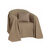 Jeté canapé coton bachette uni (taupe)