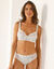 Soutien-gorge coton dentelle imprimé fleuri Coria - sans armatures (ivoire)