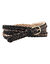 Ceinture tress&eacute;e, cuir (noir)