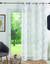 Voilage broderie demi-cercle (blanc / gris)