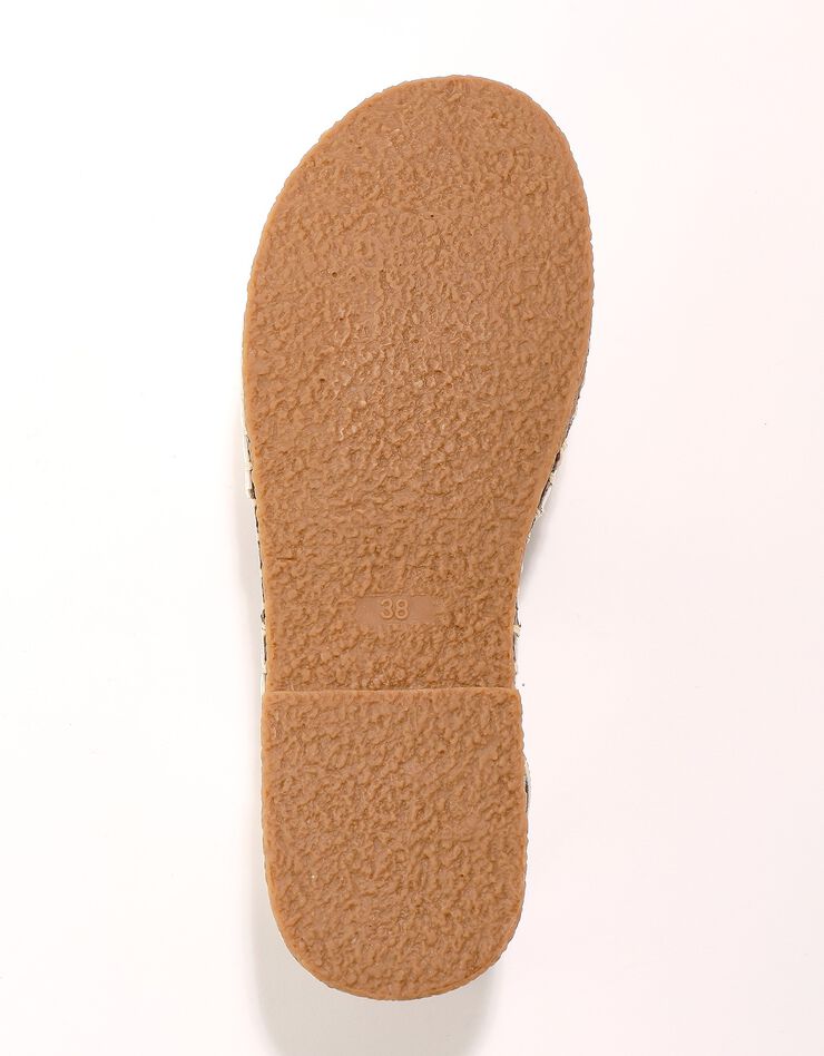Sandales plates à bout ouvert (doré)