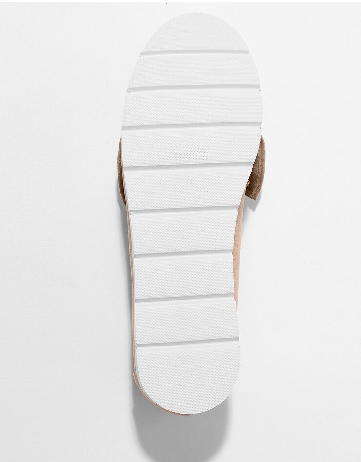 Mocassin noeud à semelle compensée (beige) Mocassin noeud à semelle compensée (beige)