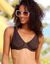 Soutien-gorge maillot Solaro forme foulard - avec armatures (chocolat)