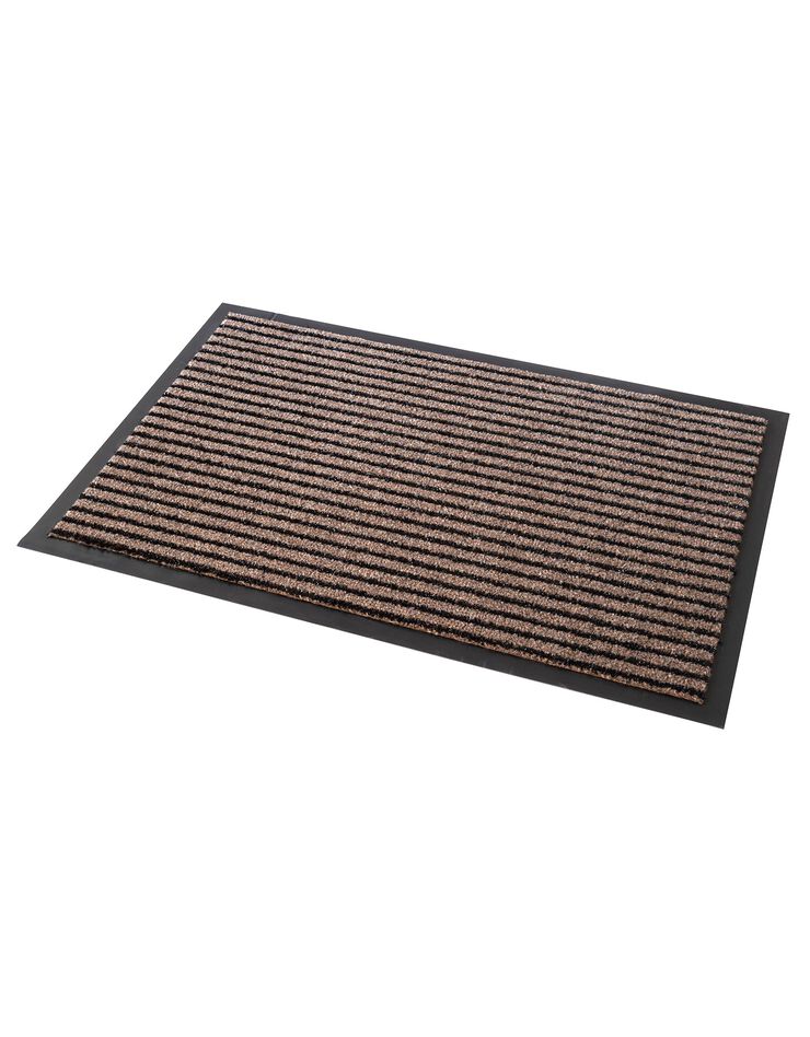 Tapis uni anti-poussière fibre grattante (marron) Tapis uni anti-poussière fibre grattante (marron)