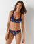Soutien-gorge coton imprimé cachemire Coria spécial opération du sein - sans armatures (bleu)