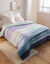 Couette microfibre imprimée Pastel 400g/m2 (bleu)