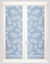 Vitrages droits motifs plumes finition passe-tringle - Paire (blanc)