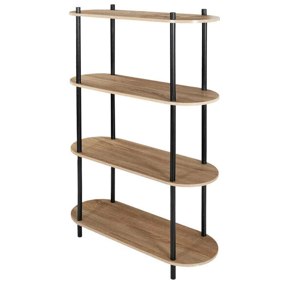 Etagère ovale NEODE - 4 niveaux (naturel)
