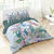Linge de lit Paradis coton (vert d'eau)