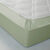 Drap-housse uni coton bonnet 32 cm (vert amande)