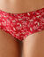 Shorty coton stretch imprim&eacute; "panth&egrave;re" - lot de 4 (rouge)