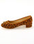 Ballerines &agrave; talons imprim&eacute;es l&eacute;opard. (beige / noir)