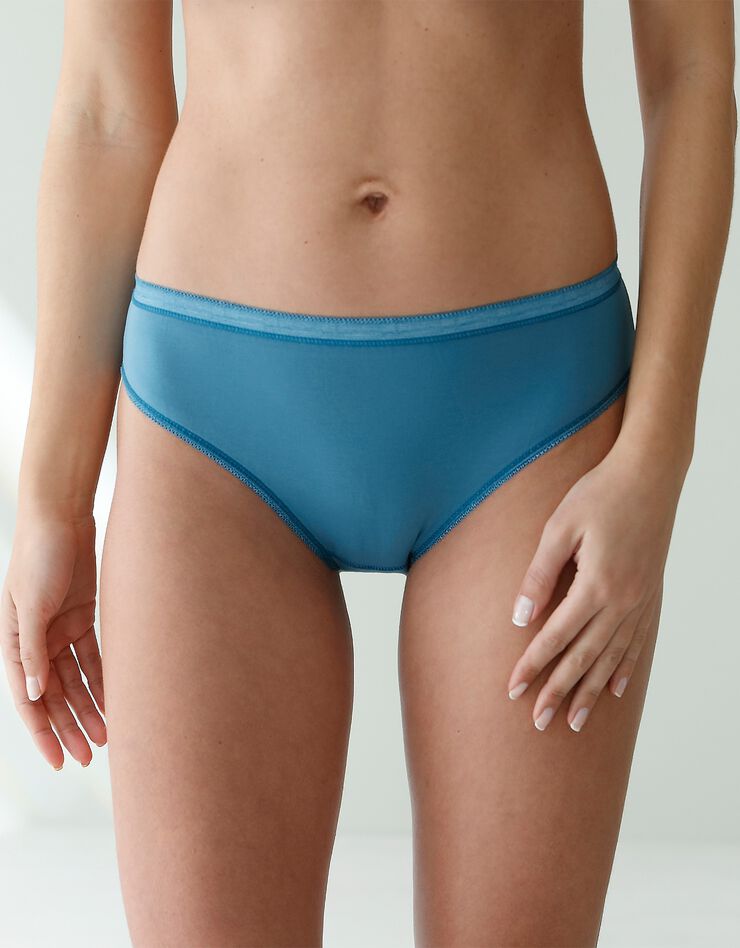 Culotte midi basique - lot de 3 (orange + bleu + bleu canard) Culotte midi basique - lot de 3 (orange + bleu + bleu canard)