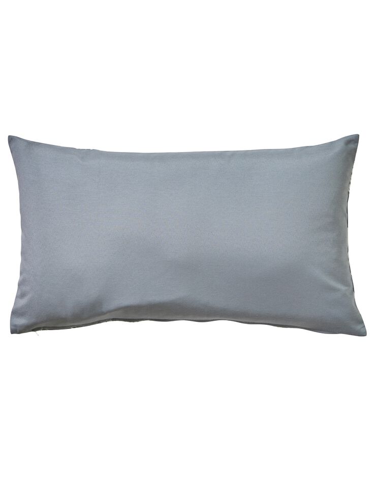 Housse de coussin carrée imprimé feuillage - lot de 2 (gris perle) Housse de coussin carrée imprimé feuillage - lot de 2 (gris perle)