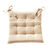 Galette de chaise carrée rayée - lot de 2 (sable)