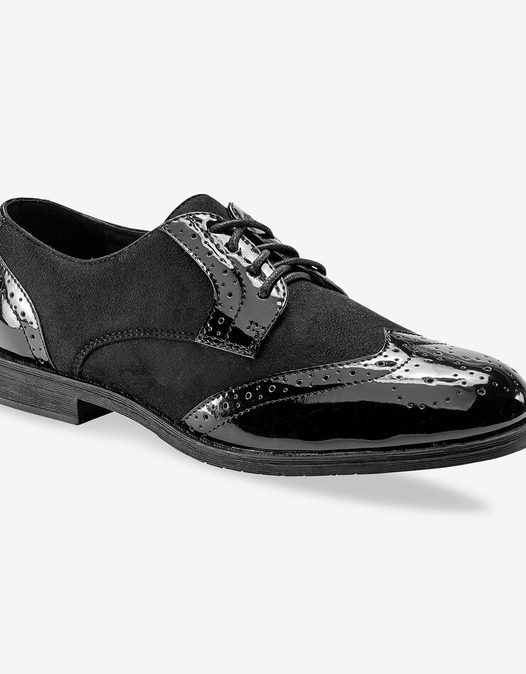 Derbies vernis bi-matière (noir) Derbies vernis bi-matière (noir)