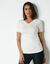 Tee-shirt manches courtes chaleur seconde peau et détails dentelle (ivoire)