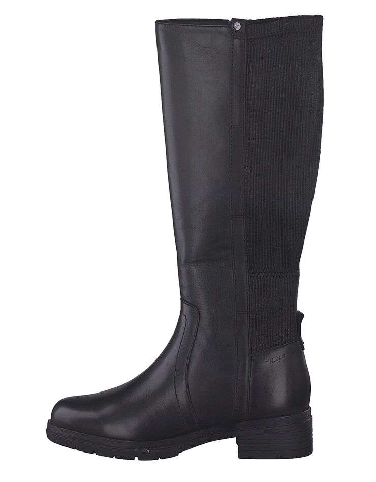 Bottes hautes cuir - spéciales mollet large (noir) Bottes hautes cuir - spéciales mollet large (noir)