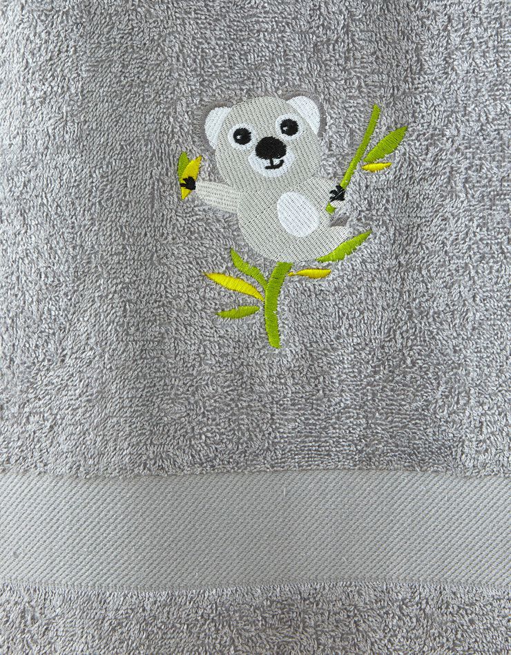 Collection éponge enfant brodée koala - 380g/m2 (gris)