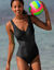 Maillot de bain 1 pièce uni Solaro (noir)