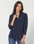 Veste polaire zipp&eacute;e manches longues (marine)