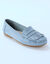 Mocassins souples textile microfibre (bleu)