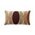 Coussin imprimé géométrique (taupe)