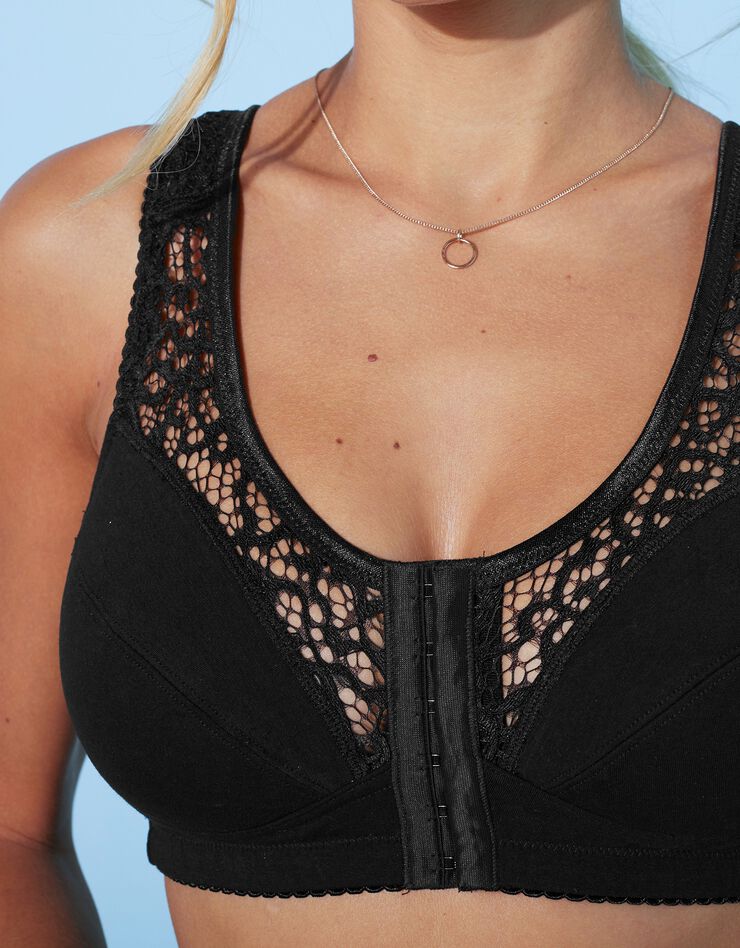 Soutien-gorge à ouverture devant - sans armatures (noir) Soutien-gorge à ouverture devant - sans armatures (noir)