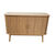 Buffet arrondi, 2 portes coulissantes (naturel)