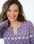 Chemise de nuit manches longues - jersey coton (parme gris&eacute;)