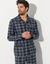Pyjama carreaux en flanelle (gris)