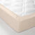 Drap-housse uni coton bonnet 32 cm (sable)
