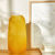 Vase en verre givré, hauteur 30 cm (jaune)