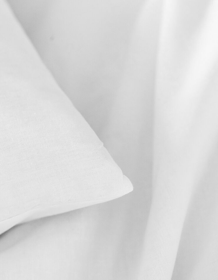 Linge de lit enfant - polycoton uni (blanc)