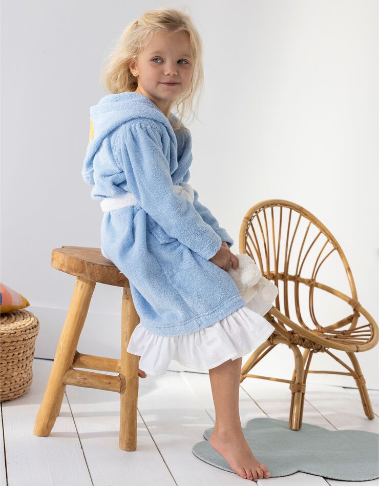Peignoir de bain déguisement enfant princesse éponge coton - 340g/m² (bleuet) Peignoir de bain déguisement enfant princesse éponge coton - 340g/m² (bleuet)