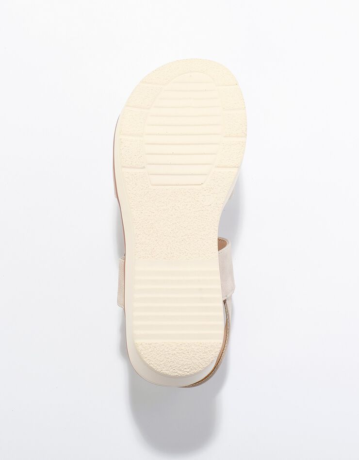 Sandales compensées ouverture totale (beige) Sandales compensées ouverture totale (beige)