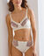 Culotte microfibre tulle brod&eacute; Caminata (ivoire)