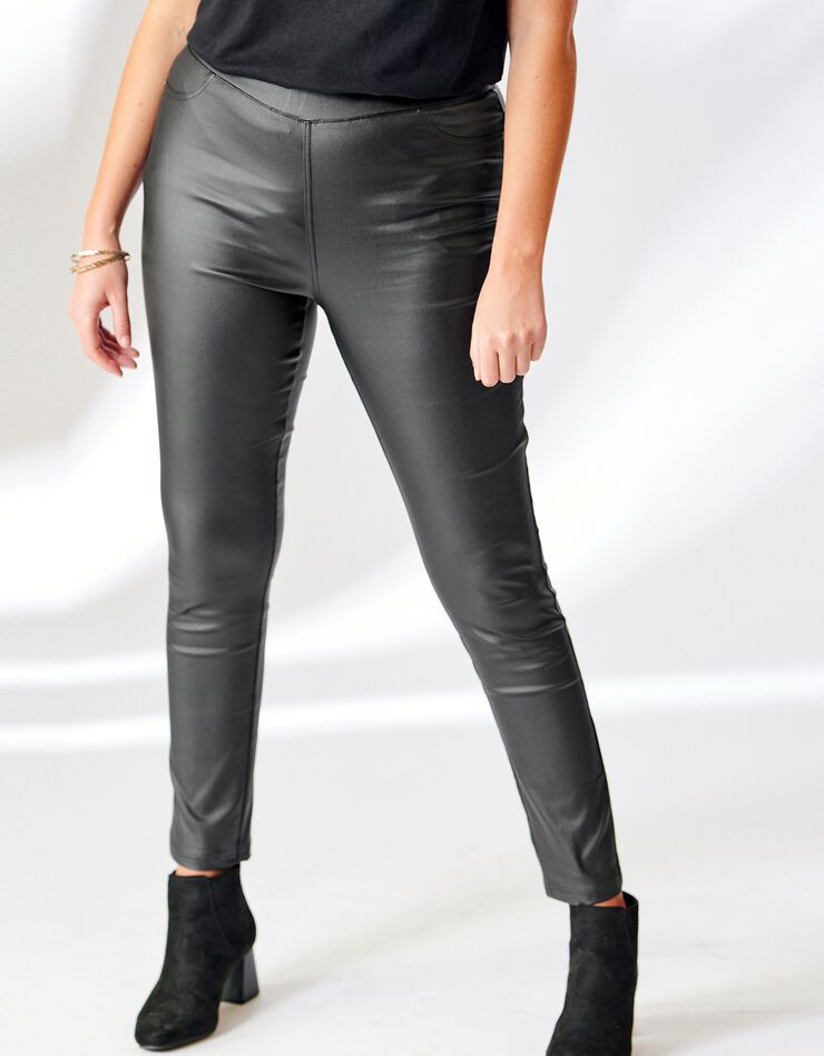 Jegging enduit stretch (noir) Jegging enduit stretch (noir)