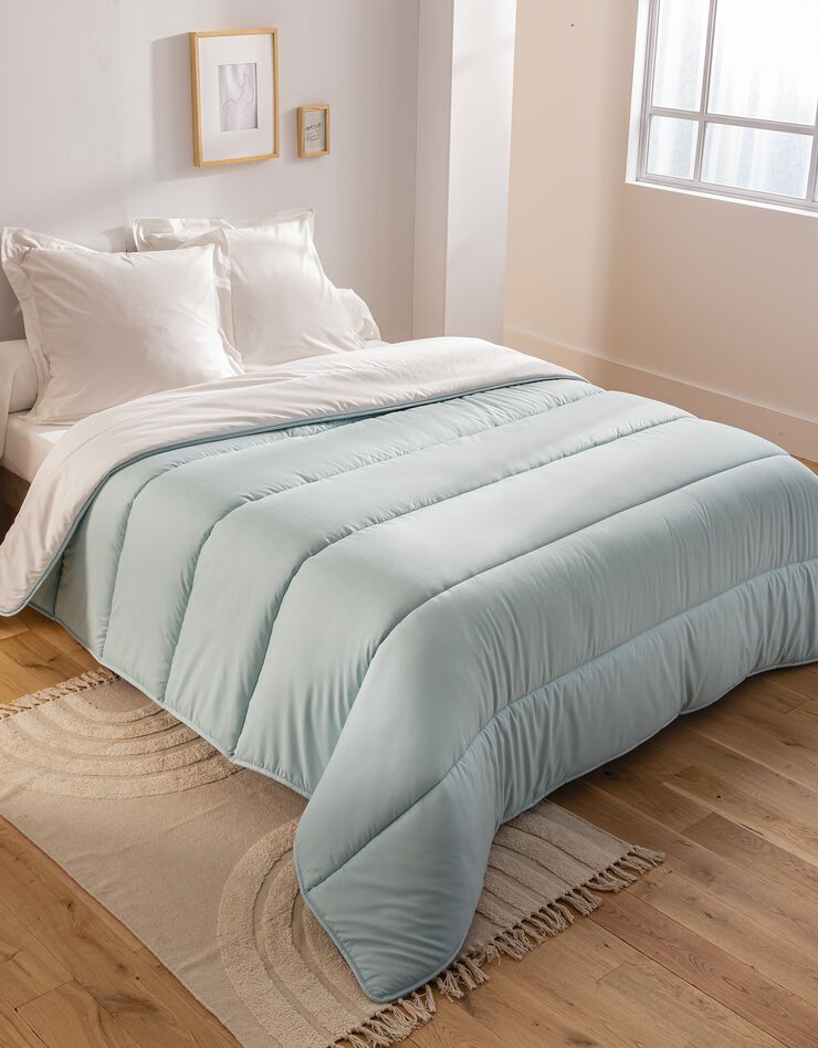 Couette microfibre imprimée Pastel 200g/m² (bleu)