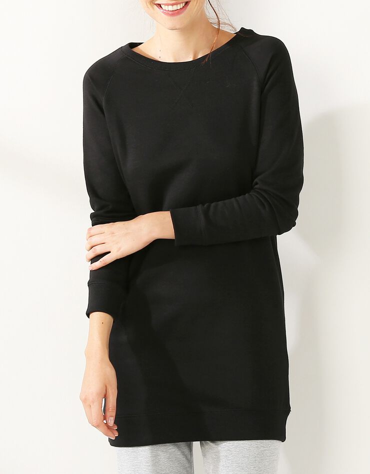 Sweat long molleton (noir) Sweat long molleton (noir)