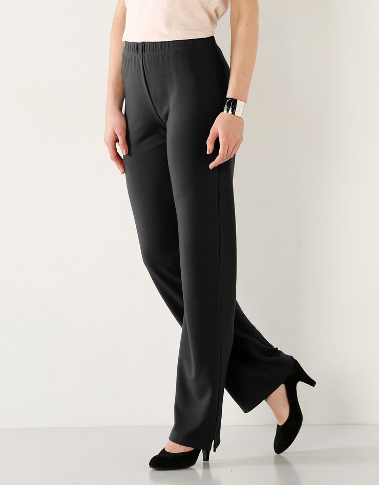 Pantalon maille fluide extensible (noir) Pantalon maille fluide extensible (noir)
