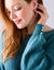 Pull col bateau, maille anglaise toucher doux (vert sauge)