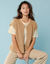 Gilet sans manches maille poilue, Spécial Petites (beige)