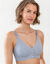 Soutien-gorge dentelle microfibre ouvert devant par pressions pour poitrines menues - sans armatures (gris)