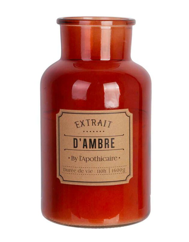 Bougie artisanale parfumée en céramique (rouge)