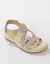 Sandales de marche brides élastiquées et scratchées (beige)