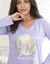 Tee-shirt manches longues "Nature Sauvage" (parme)