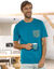 Tee-shirt pyjama manches courtes bleu canard (bleu canard)