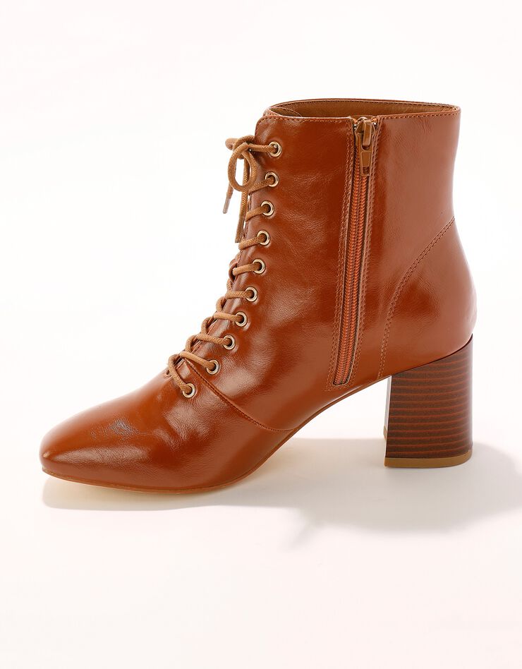 Bottines lacées à talon - caramel (caramel) Bottines lacées à talon - caramel (caramel)