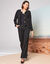 Veste boutonnée, tweed (noir)